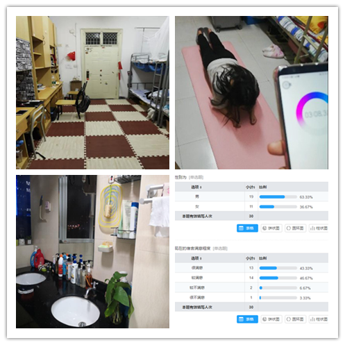 活动剪影之平板支撑,最佳卫生环境宿舍等